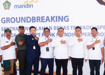 Bank Mandiri Bangun Sentra Pengolahan Beras Terpadu di Bali