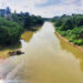 Sungai Cisadane di Tangerang, Surut…