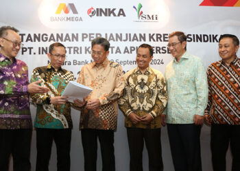 Bank Mega – SMI Salurkan Kredit Sindikasi Untuk PT INKA Senilai Rp 2,1 Triliun