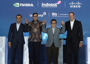 Komdigi Kerja Sama Indosat, Cisco, NVIDIA Luncurkan Indonesia AI Center of Excellence